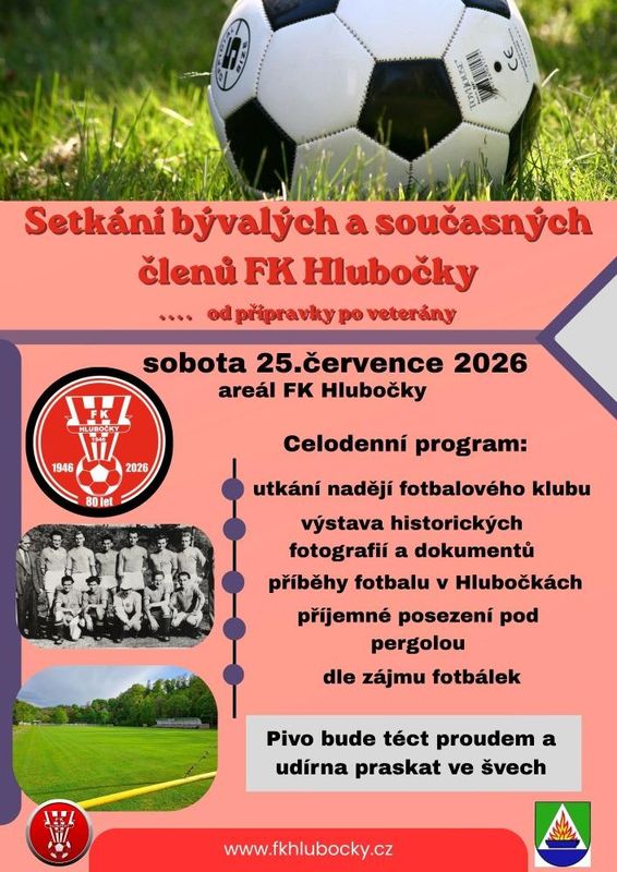 Oslavy 80 let fotbalu v Hlubočkách