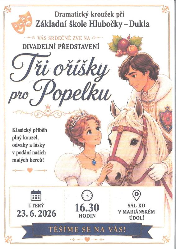 Divadlo: Tři oříšky pro popelku