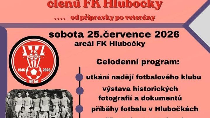 Oslavy 80 let fotbalu v Hlubočkách