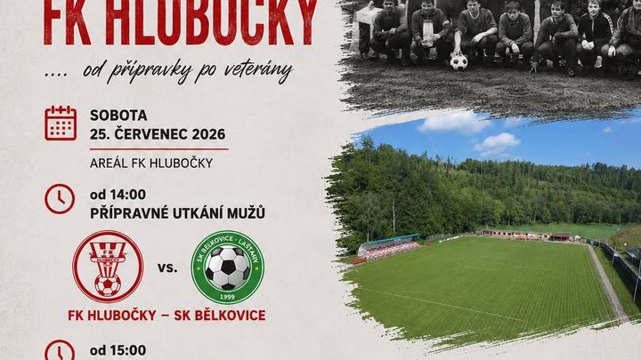 Oslavy 80 let fotbalu v Hlubočkách