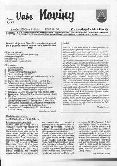 Zpravodaj č. 2000/1