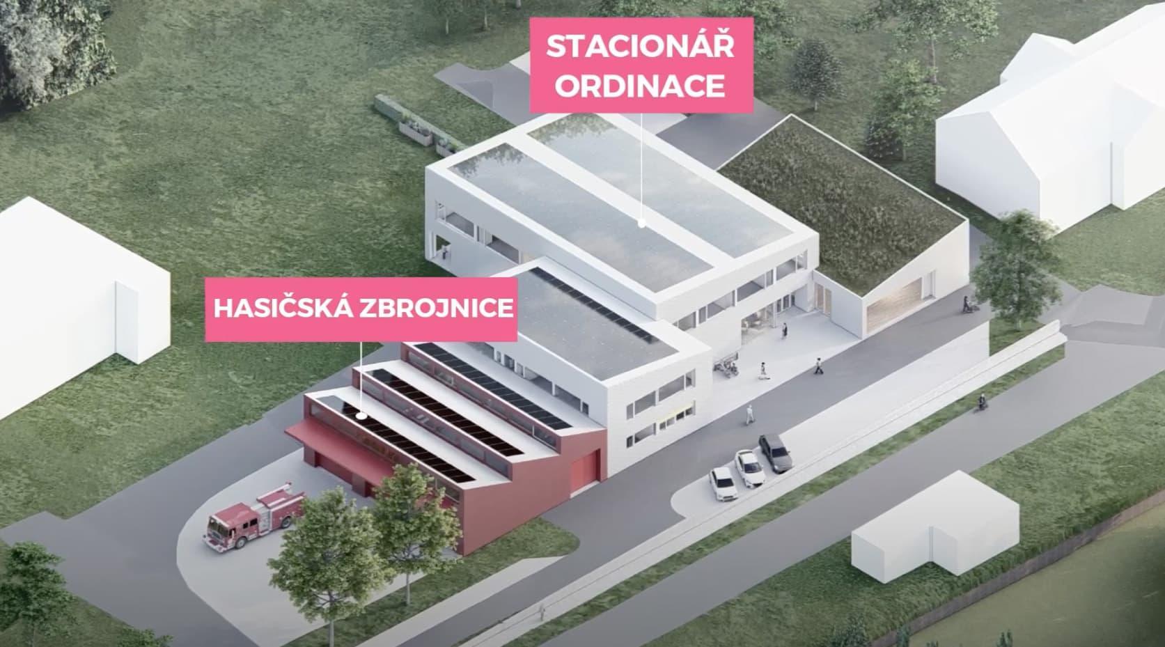 Multifunkční dům Hlubočky – Dukla – vizualizace